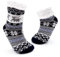 JOMIX Calze Antiscivolo Donna Felpate Lunghe Imbottite Calzettoni Natalizi Invernali Calzini Termici Pile Calde Calze Termiche Donna da Casa MD7418 (Blu Navy, 36-42)