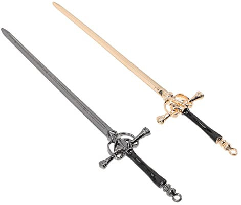 Uonlytech 2 Stücke Chinesische Haarstab Schwert Haarsticks Haarstäbchen Hairpin Haarstab Haarnadel Retro Haarstöcke Hair Stick Kopfschmuck Für Damen Mädchen