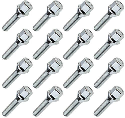 16x Radschrauben Radbolzen M12x1,25 40mm Kegelbund SW17 für Alufelgen Stahlfelgen