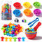 Oderra Montessori-48 pièces Comptage des Koalas pour Tri, Jouets éducatifs avec gobelets, dés et Pinces pour Apprendre à Compter Les Couleurs motricité Fine, Jeu Montessori