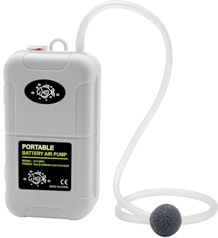 MAKERELE Mini Aquarium Battery Air Pump for Fish Tanks