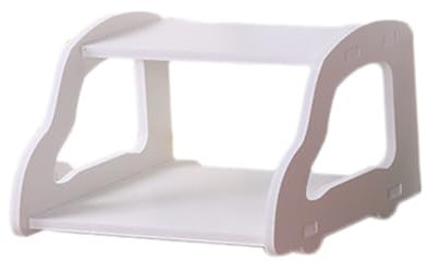 WOFASHPURET oberes Regal des Bildschirms Regal für Computerbildschirme Sturdy stoffkisten aufbewahrung Fernseher Halterung Router-Regal Modemhalter WPC Regal Bildschirmständer Monitor