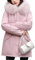 ORANDESIGNE Giacca Donna con Cappuccio Cappotto Caldo Parka Trapuntato con Pelliccia Giubbotto con Zip Casual Giubbotto Parka Invernale Giacca Cappotti Imbottita Giaccone Outdoor A Rosa L