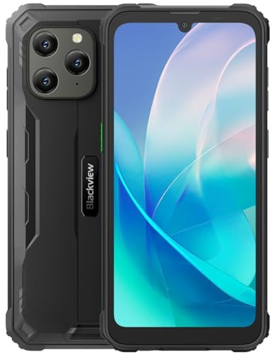 Blackview Rugged Smartphone BV5300 Plus, 16GB+128GB (Estensione 1TB), 3 Slot Per Schede, 13MP+8MP, IP68 Cellulare Impermeabile Antiurto Android 13 DUAL SIM, 6.1'' HD+, Batteria 6580mAh, NFC, Nero