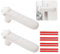 UFURMATE Silicone Door Handle Glove Covers - White, Cat Claw Shape, Anti-Static Safety Protector with Clear Anti-Collision Adhesive Strip