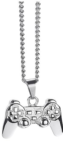 tuwiwol Statement mit Stil, Game Controller Anhänger, Halskette, Metallkette, einfach zu kombinieren mit anderen Accessoires, stilvolles Accessoire, Splitter