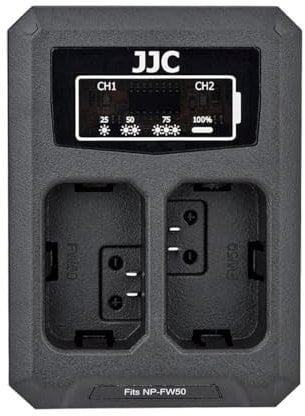 USB Dual Battery Charger Compatible with Sony NP-FW50