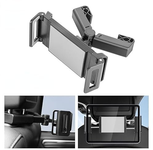 YIDIRUI Soporte Tablet Coche para Volvo XC60 2021 2020 2019 2018 2017 2016 2015 2013, Soporte para Teléfono Móvil Automóvil 360°Rotación Soporte Coche Reposacabeza Extensible Plegable Accesorios
