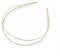Narrow Double Row Wire Tiara Fascinator Base Hair Headband. (Gold)