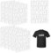 10PCS White Iron on Letters for Clothes, 2 Inch Heat Transfer Vinyl Iron-on Letters, Alphabet Iron Transfers for DIY Customization on T-Shirts, Hoodies, Bags, and More