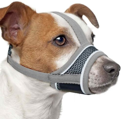 Maulkorb für Kleine und Mittlere Hunde, Atmungsaktive Haustier Maske Hundetraining, Maulkorb mittlere Hunde, S