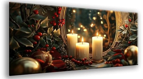 Kerze Malen nach Zahlen Erwachsene mit Rahmen 90x180cm, Malen Nach Zahlen Glocke Muster, DIY Handgemalt Ölgemälde Bastelset mit Pinseln und Acrylfarbe, Deko Wohnzimmer, Geschenke für Frauen Model217