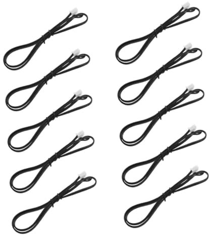 SHOWERORO 10 Sensores De Temperatura Para Aire Acondicionado Sonda Termistor Sensor Transmisor De Temperatura Piezas De Aire Acondicionado Para Rv Abs Negro
