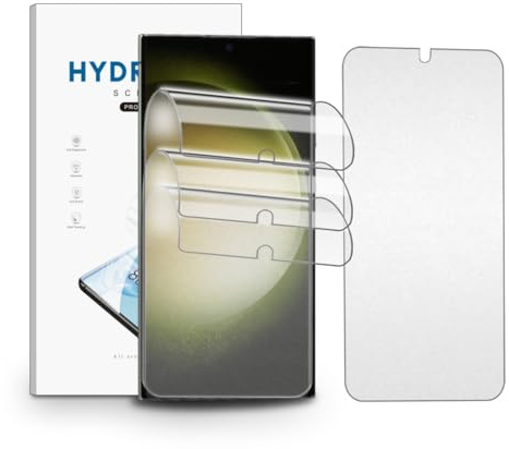 nvskvd 3 Pezzi Pellicola Opaca per Samsung Galaxy S23 Ultra, Pellicola Protettive Idrogel TPU Antiriflesso, Matt Protezione Schermo, Anti Impronta (Non Vetro Temperato)