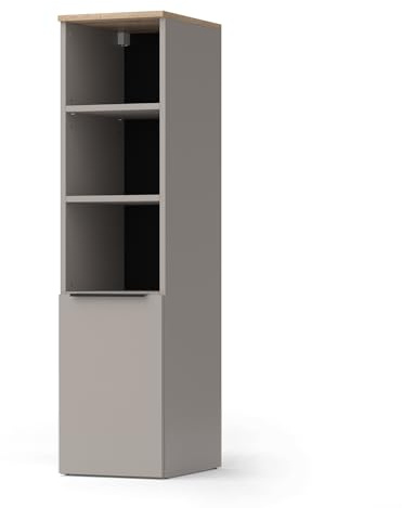 Vicco Universalschrank Wido, Greige, 30.2 x 120 cm | mit einer Tür, geeignet zur Aufbewahrung von Haushaltsutensilien