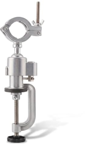 Bench Clamp Vise, 360 Degree Universal Electric Drill Stand Holder | Clamp Vises Grinder Holder, Aluminum Alloy Bench Vise clamp for Rotary Tools, Woodworking, Drilling, Table Electric Drill