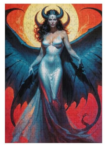 38x26cm/1000pcs Puzzle Gorgeous Goddess Lilith Puzzle Für Erwachsene Entspannungsspiele Fördert Das Gedächtnis Einzigartige Geburtstags 38x26cm/1000pcs