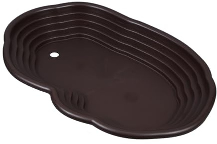 SWETRACE Piscina para Tortugas Grande con Rampa de Abs, Barreño para Tortugas Estilo Simple y Funcional para Decoración y Baño de Reptiles