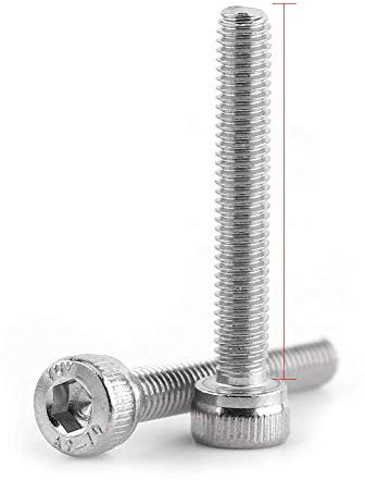 100pcs 304 Edelstahl Sechskant Sockel Kappen Kopf Schrauben Befestigung, M3 x 6,8,10,12,14,16,18,20,22,25,30mm(M3*14)