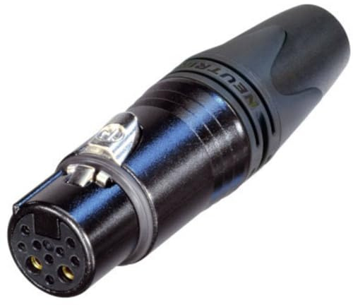 Neutrik NC10FXX-14-B XLR-Stecker, Buchse, gerade, Anzahl der Pins, 10, schwarz