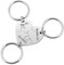 Zysta Personalized Gravur- 3 Stück BFF Schlüsselanhänger mit Gravur Herz Puzzle Anhänger Schlüsselbund Edelstahl Freundschaft Famile Keychain (3 Stück- Mit gravur)