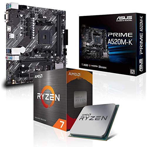 Memory PC Kit di aggiornamento Ryzen 7 5800X 8x 3.8 GHz, A520M-A II, Completamente assemblato e testato