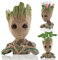 Newthinking Baby Groot Blumentopf, Mann Groot Pflanzen Topf mit Drainageloch, Bleistift Stifthalter für Kinder Geburtstag, Urlaub, Valentinstag (Herzform)
