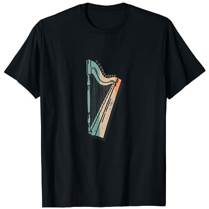 Retro Vintage Harfe T-Shirt