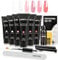 AIMEILI Kit Unghie Gel Completo - Set per Ricostruzione ed Estensione con Unghie Finte, Pennello e Soluzione Antiscivolo