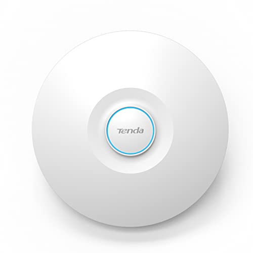 Tenda I29 WiFi 6 AX3000 Wireless Dual Band Gigabit Access Point, Ceiling Mount, Roaming WLAN, MU-MIMO, OFDMA, Central Management, Multiple SSIDs, PoE/DC Power Supply, White