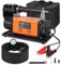 ROAD2SUMMIT - Kit de compresor de aire portátil (12 V, para inflado de 180 l/min max 150 psi, kit de compresor de aire todoterreno para vehículos 4x4, bomba de aire para neumáticos de bicicleta de