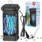 Bug Zapper 20 W pour extérieur et intérieur, 4200 V, tueur de moustiques, anti-moustiques, étanche, lampe anti-moustiques électronique, piège à insectes pour patio, maison, arrière-cour