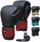 Mytra Fusion Boxhandschuhe Im Lieferumfang von Free Hand Wraps enthalten Box Handschuhe MMA Training Muay Thai Handschuhe Männer & Damen Kickbox Handschuhe (Black/Maroon, 16-oz)