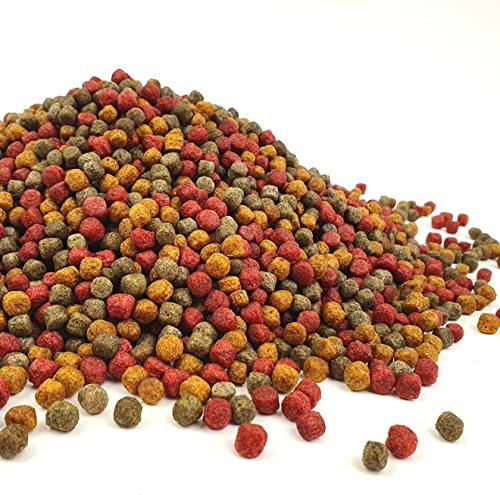 The Aqua Shack - All Season Variety Floating Pellets 6mm Large Fish Food Pond Koi Goldfish Garden (50g)