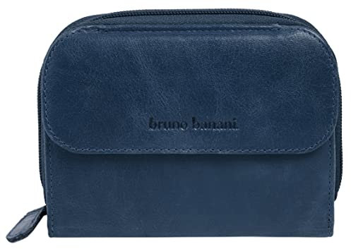 bruno banani Geldbörse im Querformat Echt Leder Damen | RFID-Schutz, Kompaktes Design, Viele Fächer, Funktional | 021752