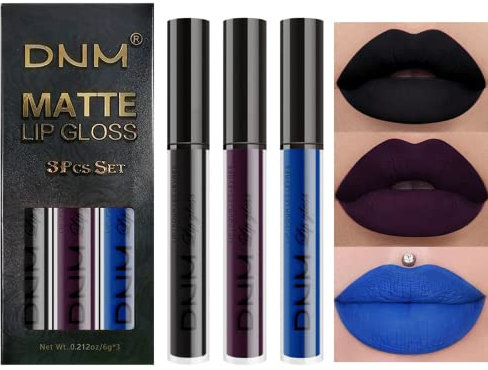 3 Farben Matte Flüssiger Lippenstift Wasserdichte Langlebige Flüssigkeit Lipgloss Lipgloss Set (#07)