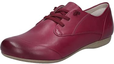 Josef Seibel Damen Sneaker Fiona 01, Frauen Schnürschuhe,Weite G (Normal),straßenschuhe,Strassenschuhe,Schnuerung,Berry,45 EU