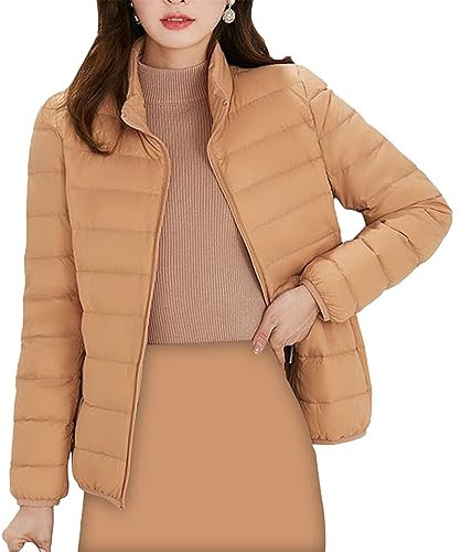YNIEIAA Kochjacke Damen Gold Hochgeschlossen mittelärmel Skijacke Mädchen Gestrickt Teddyjacke Damen Hemdjacke Damen für Christmas für Arbeit