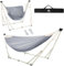 Anyoo Hängematte und Hängesessel mit klappbarem Gestell, tragbares Hängemattengestell-Set für den Outdoor/Indoor Garten Terrasse Camping Deck