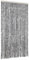 vidaXL Rideau Anti-mouches, Store Anti-insectes avec Crochet, Rideau de Porte Longueur et Largeur Réglables, Gris et Noir et Blanc 100x220 cm Chenille