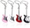 VAEIORP 4 Pcs Guitare électrique Musique Porte-clés Guitare électrique Musique Pendentif pour décoration cadeau