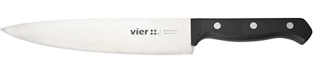 VIER - Cuchillo Chef, 20cm de hoja, Inoxidable. Especial carnes, pescados y frutas