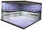 Baoblaze 1/64 Modello di Parcheggio Doppio Strato Acrilico Veicolo Garage Vetrina da Collezione per Diecast Car Figure Collezione Diorama, Mattoni Blu