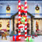 Kalolary 10 Fuß Aufblasbare Weihnachtsdekoration, Weihnachtsmann Elfe und Schneemann Klettern Leiter Weihnachtsdeko mit LED Leuchten für Draußen Hof Fenster Dach Party Urlaub (Weihnachtsleiter)