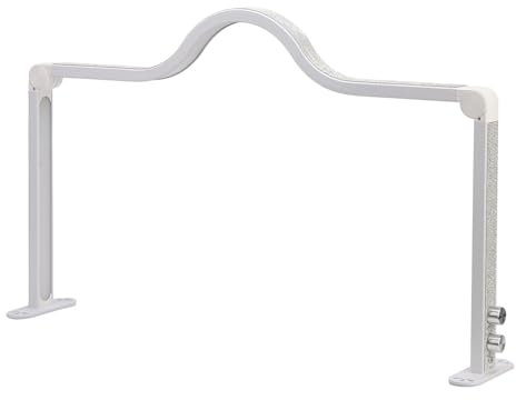 Depisuta Lampada da Scrivania per Unghie, Lampada da Scrivania Pieghevole per Unghie, da 3000K a 6000K 48W con Regolazione Continua, Lampada da Tavolo Dal Design a Testa Arcuata, (Spina