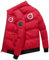 Puffer Jacke Herren Vo-lv.o, Wintermäntel Pufferjacke, Winterjacke Zum Wandern Camping Reisen, Herren(Red,XL)