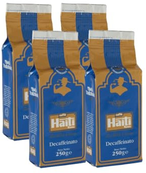 Caffè Haiti Roma Decaffeinato macinato sottovuoto 4 x 250 g