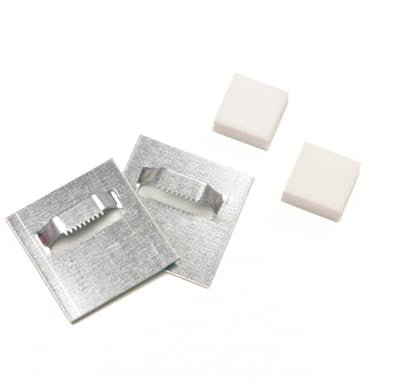 PRINTHOUSE Metall-Aufhänger-Set Gr. S (2 St.) - Wandaufhängung für Acrylglas und Alu-Dibond in Größe 28x21, 30x20, 30x30, 40x30, 45x30 cm