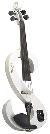 Stagg EVN X-4/4 WH Full Size Electric Violin Outfit - White