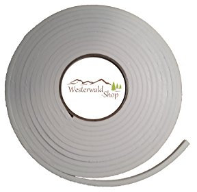 varivendo Zugluftdichtung 5m x 9mm | Selbstklebende Fensterdichtung | Witterungsbeständiges Dichtungsband | Türdichtung | Abdichtung für Fenster 5 Meter